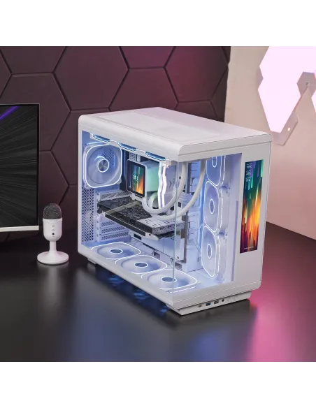 Mars Gaming MCREVMAXW carcasa de ordenador Midi Tower Blanco