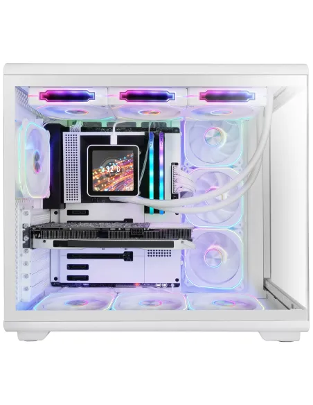 Mars Gaming MCREVMAXW carcasa de ordenador Midi Tower Blanco
