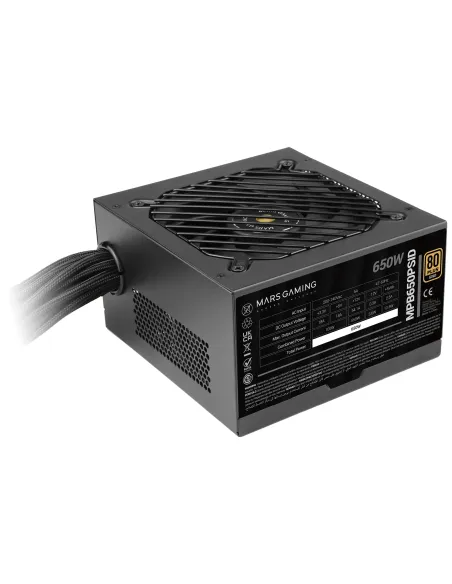 Mars Gaming MPB650PSID unidad de fuente de alimentación 650 W Negro