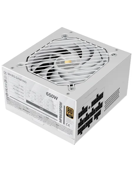 Mars Gaming MPB650PSIW unidad de fuente de alimentación Blanco