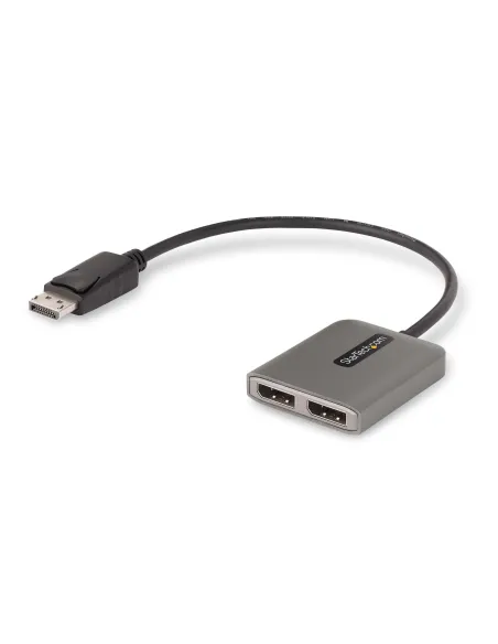 StarTech.com Hub MST de 2 Puertos DisplayPort 1.4 - Divisor Splitter DP para 2 Monitores - Adaptador DisplayPort a 2x