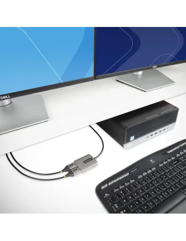 StarTech.com Hub MST de 2 Puertos DisplayPort 1.4 - Divisor Splitter DP para 2 Monitores - Adaptador DisplayPort a 2x