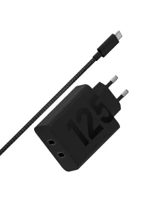 Motorola TurboPower 125W Duo Charger Universal Negro Corriente alterna Carga rápida Interior 2