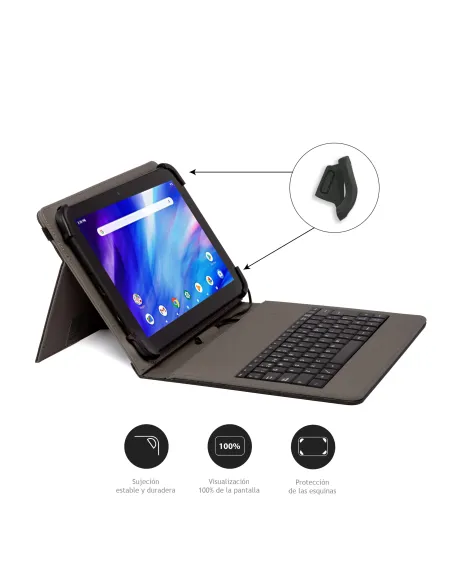Nilox FUNDA TECLADO USB DE 9,7" A 10.5" NEGRA