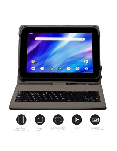 Nilox FUNDA TECLADO USB DE 9,7" A 10.5" NEGRA