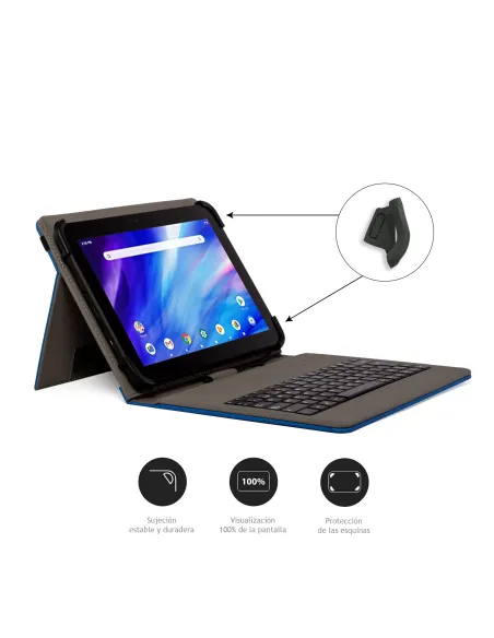 Nilox FUNDA TECLADO USB DE 9,7" A 10.5" AZUL