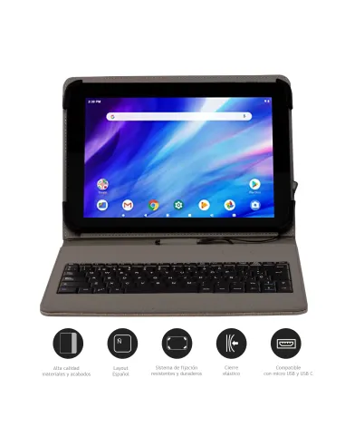 Nilox FUNDA TECLADO USB DE 9,7" A 10.5" BEIGE