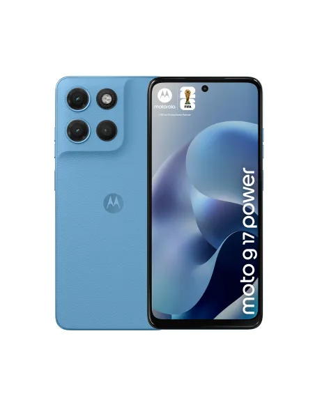 Motorola moto g17 power 17,1 cm (6.72") Ranura híbrida Dual SIM Android 15 USB Tipo C 4 GB 256 GB 6000 mAh Azul