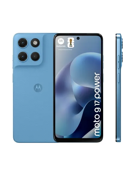 Motorola moto g17 power 17,1 cm (6.72") Ranura híbrida Dual SIM Android 15 USB Tipo C 4 GB 256 GB 6000 mAh Azul
