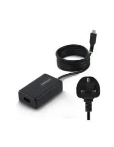 Cargador portatil startech 65w usb tipo c negro