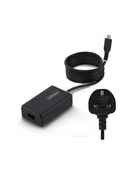 Cargador portatil startech 65w usb tipo c negro