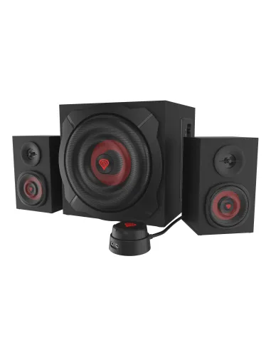 GENESIS Helium 610BT conjunto de altavoces 60 W PC ordenador portátil Negro, Rojo 2.1 canales De 2 vías 30 W Bluetooth