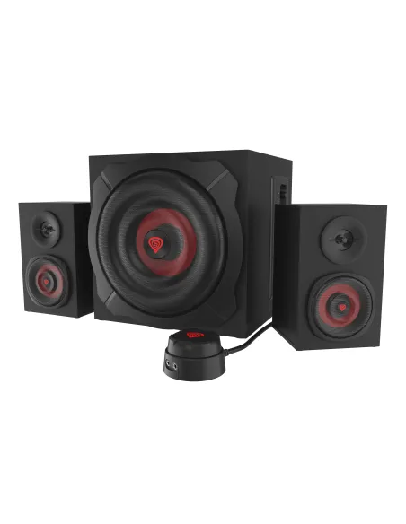 GENESIS Helium 610BT conjunto de altavoces 60 W PC ordenador portátil Negro, Rojo 2.1 canales De 2 vías 30 W Bluetooth