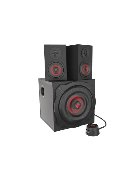 GENESIS Helium 610BT conjunto de altavoces 60 W PC ordenador portátil Negro, Rojo 2.1 canales De 2 vías 30 W Bluetooth