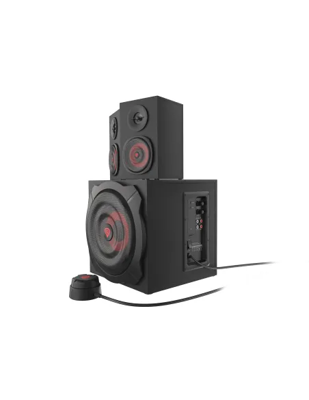 GENESIS Helium 610BT conjunto de altavoces 60 W PC ordenador portátil Negro, Rojo 2.1 canales De 2 vías 30 W Bluetooth