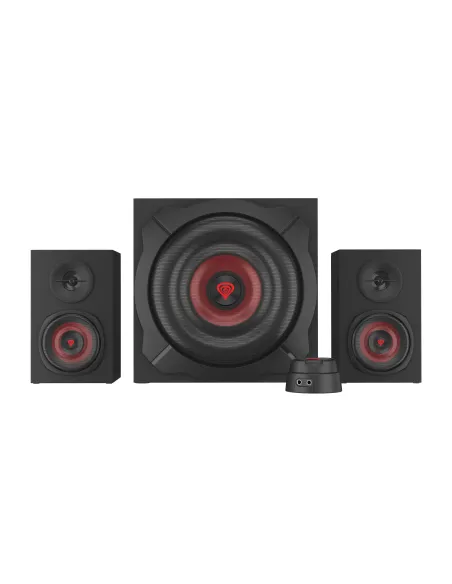 GENESIS Helium 610BT conjunto de altavoces 60 W PC ordenador portátil Negro, Rojo 2.1 canales De 2 vías 30 W Bluetooth