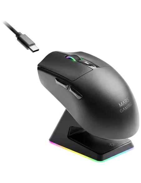 Mars Gaming MMWELITE ratón Juego mano derecha Bluetooth Óptico 20000 DPI