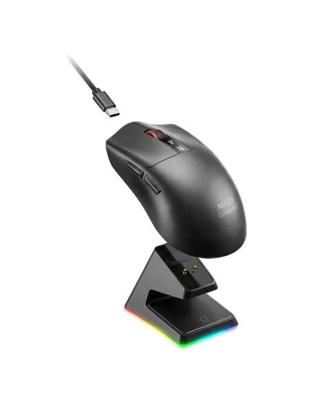 Mars Gaming MMWELITE ratón Juego mano derecha Bluetooth Óptico 20000 DPI