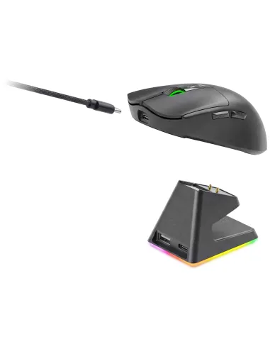 Mars Gaming MMWELITE ratón Juego mano derecha Bluetooth Óptico 20000 DPI