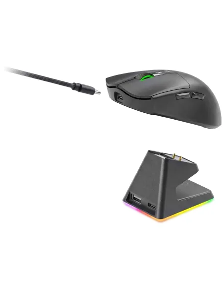 Mars Gaming MMWELITE ratón Juego mano derecha Bluetooth Óptico 20000 DPI