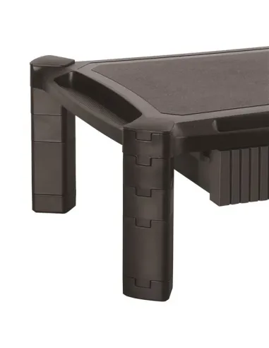 StarTech.com Base con Cajón para Monitor - de Altura Ajustable con Columnas Apilables - con Soporte para Pantallas hasta 32