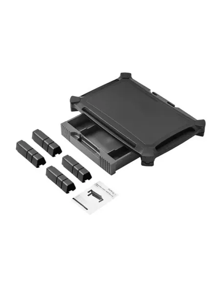 StarTech.com Base con Cajón para Monitor - de Altura Ajustable con Columnas Apilables - con Soporte para Pantallas hasta 32
