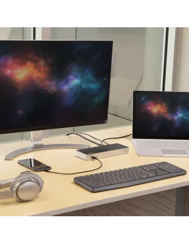 StarTech.com Docking Station USB C para 2 Monitores - PD de 60 W para Portátil Windows - Replicador de Puertos USB Tipo C a
