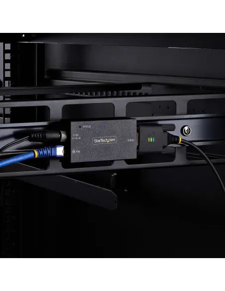 StarTech.com Adaptador Serie a Ethernet - Conversor RJ45 LAN IP a DB9 RS232 - Servidor de Dispositivos Serie Remotos de 1