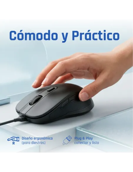 iggual OFFICE-ELITE-PRO-6D 3600DPI ratón Oficina mano derecha USB tipo A Óptico