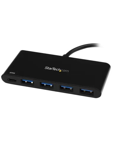 StarTech.com Hub Concentrador USB 3.0 de 4 Puertos con PD Entrega de Potencia - 5Gbps - Adaptador USB-C a 4x USB-A - USB Tipo C