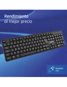 iggual Teclado USB estándar CK-STANDARD-105T negro 2