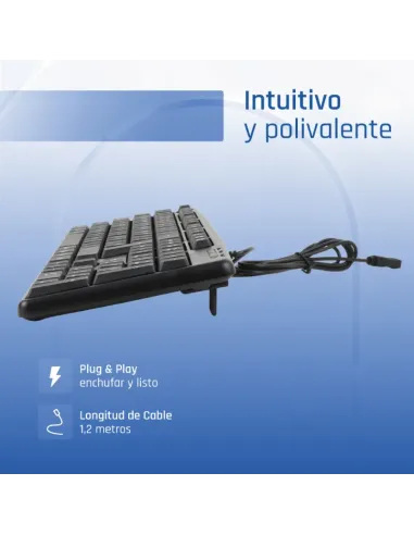 iggual Teclado USB estándar CK-STANDARD-105T negro