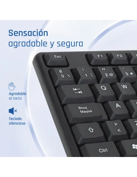 iggual Teclado USB estándar CK-STANDARD-105T negro