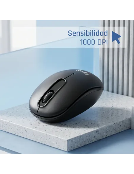 iggual WOM-STANDARD-3D 1000DPI ratón Oficina Ambidextro RF inalámbrico Óptico