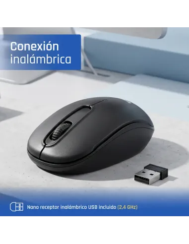 iggual WOM-STANDARD-3D 1000DPI ratón Oficina Ambidextro RF inalámbrico Óptico