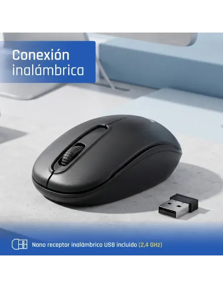 iggual WOM-STANDARD-3D 1000DPI ratón Oficina Ambidextro RF inalámbrico Óptico