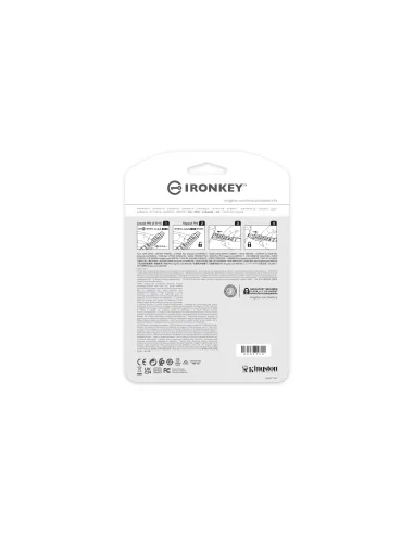 Kingston Technology IronKey Keypad 200 de 16 GB, FIPS 140-3 nivel 3 cifrado AES-256
