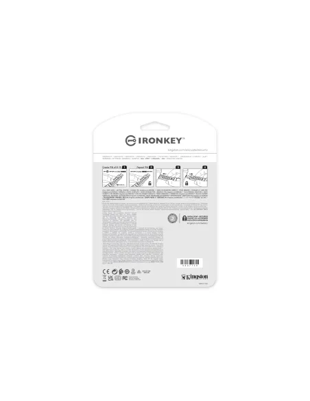 Kingston Technology IronKey Keypad 200 de 16 GB, FIPS 140-3 nivel 3 cifrado AES-256