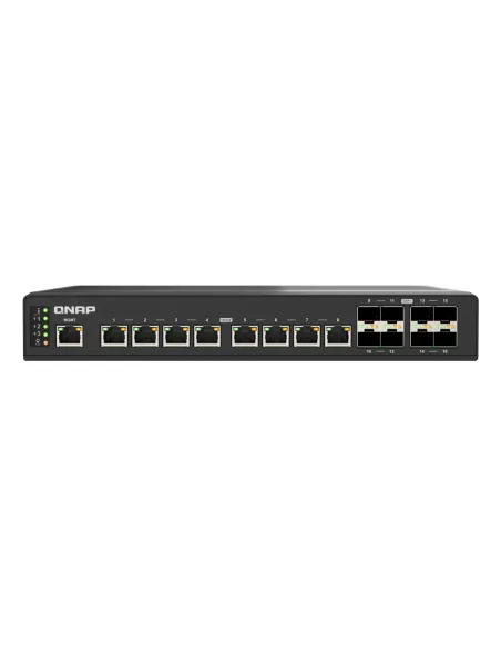 QNAP QSW-IM3216-8S8T switch Gestionado L2 10G Ethernet (100 1000 10000) Negro