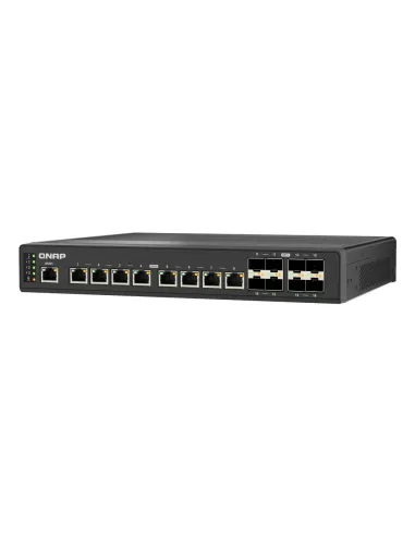 QNAP QSW-IM3216-8S8T switch Gestionado L2 10G Ethernet (100 1000 10000) Negro