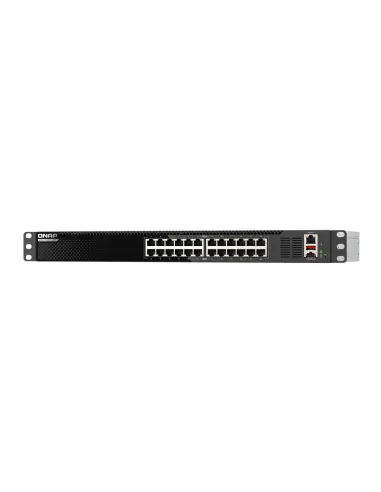 QNAP QSW-M3224-24T switch Gestionado L3 10G Ethernet (100 1000 10000) 1U Negro, Plata