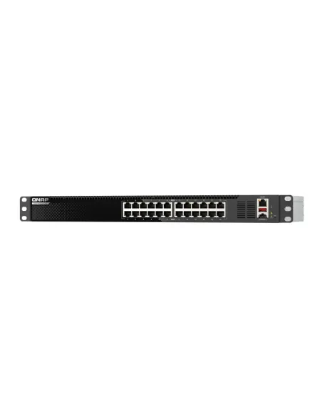 QNAP QSW-M3224-24T switch Gestionado L3 10G Ethernet (100 1000 10000) 1U Negro, Plata