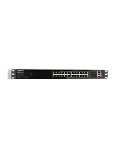 QNAP QSW-M3224-24T switch Gestionado L3 10G Ethernet (100 1000 10000) 1U Negro, Plata