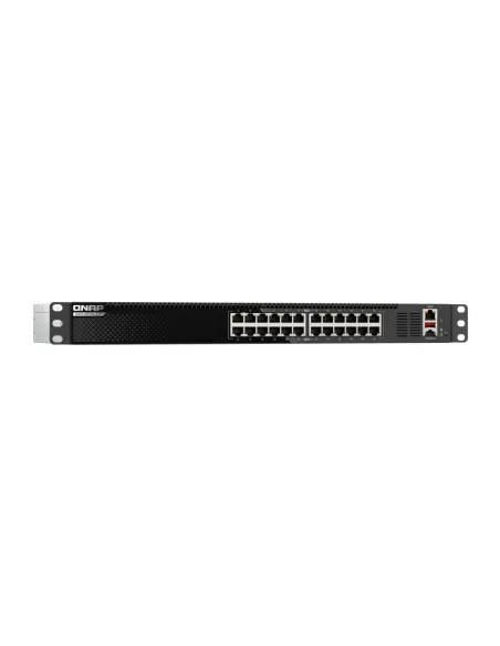 QNAP QSW-M3224-24T switch Gestionado L3 10G Ethernet (100 1000 10000) 1U Negro, Plata
