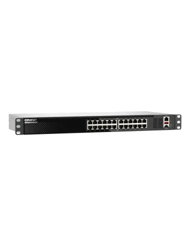 QNAP QSW-M3224-24T switch Gestionado L3 10G Ethernet (100 1000 10000) 1U Negro, Plata