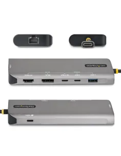 StarTech.com Adaptador Multipuertos USB4 para 2 Pantallas - Sin Controladores para macOS y Windows - PD de Carga de 140W - 4K 2