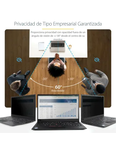 StarTech.com Filtro de Privacidad de 17,3 Pulgadas 16 9 para Portátil - Pantalla de Privacidad Protector Anti Brillo para
