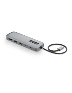 StarTech.com Adaptador Multipuertos USB-C a DP de Dos Pantallas - Mini Dock Tipo C 10 en 1 DisplayPort - PD de Carga de 100W -