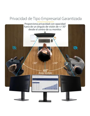 StarTech.com Filtro de Privacidad 16 9 para Monitor de 23.8" - Colgante - Protector Acrílico de Pantalla - Ángulo de Visión de