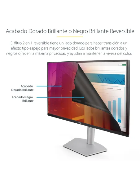 StarTech.com Filtro de Privacidad Dorado de 24in para Monitor de 16 10 - Filtro Reversible - Filtro de Pantalla Brillante